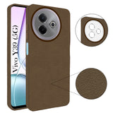 For Vivo Y39 Back Cover Case (Glass Like Camera Protection | Leather Feel | Minimalist Professional Grip)