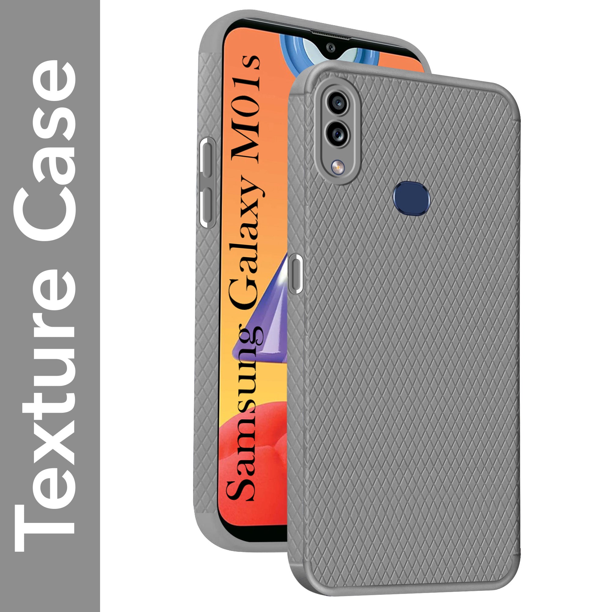 For Samsung Galaxy M01s Back Cover Case Liquid Silicone (Camera Protection | Side Grip Texture | Soft and Flexible)