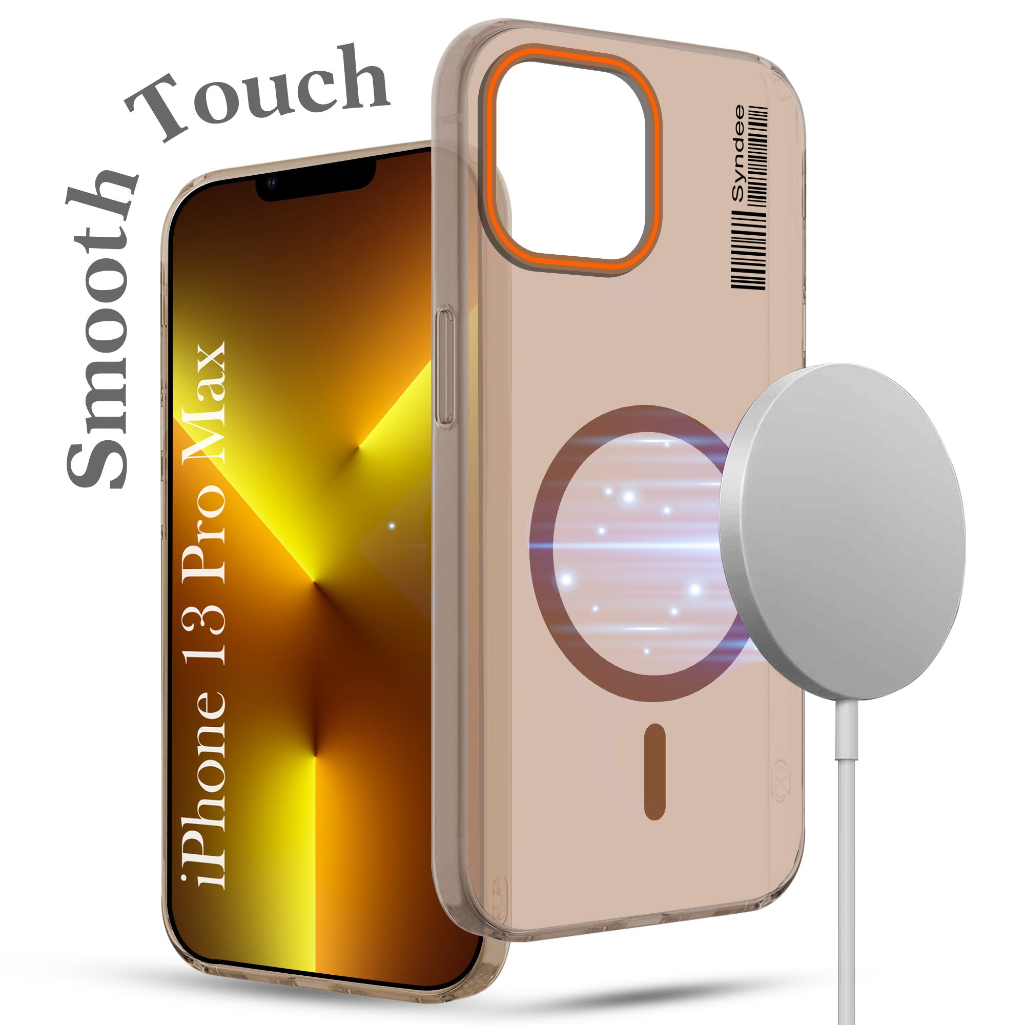 For Apple iPhone 13 Pro Max Back Cover Case  (Soft Touch | Camera Bump Protection | MagSafe Compatible | Matte Finish)