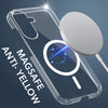For Samsung Galaxy A37 5G Back Cover Case Lifetime Anti-Yellow MagSafe Compatible Clear (Sleek Hard Crystal | Shockproof and Camera Protection)