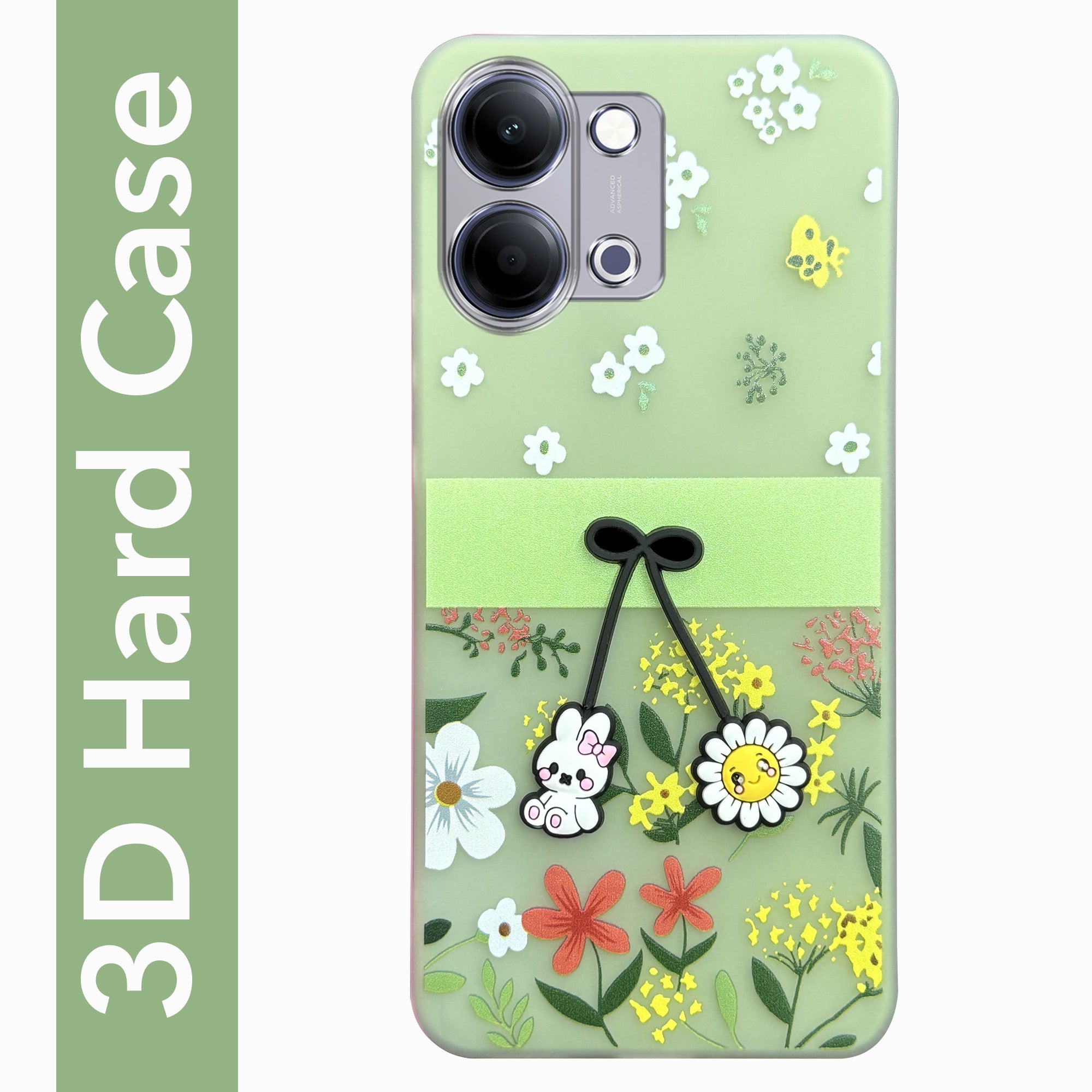 For Vivo iQOO Z11 Lite Back Cover Case (3D Cute Cartoons | Hard Back Side Soft | Matte Premium Finish | HD Printing)