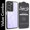 For Realme C73 Combo with Back Cover and 9H Tempered Glass (Lifetime Anti-Yellow | Crystal Clear Shockproof | Oleophobic Coating Screen Glass)