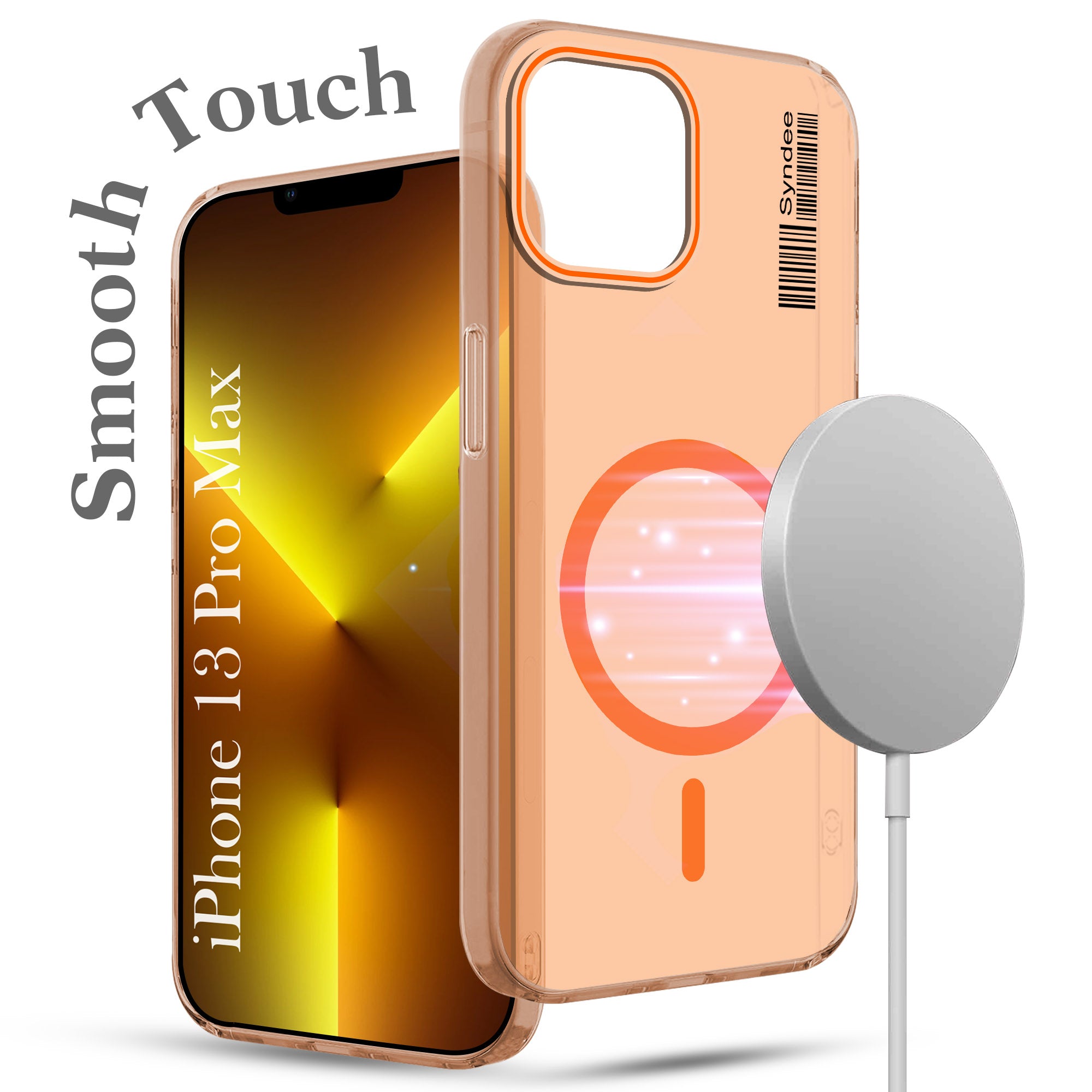 For Apple iPhone 13 Pro Max Back Cover Case  (Soft Touch | Camera Bump Protection | MagSafe Compatible | Matte Finish)
