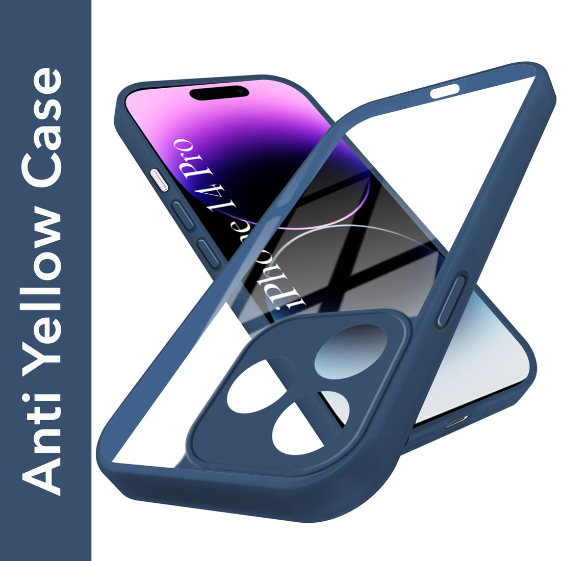 For Apple iPhone 14 Pro Back Cover Case Ultra-Hybrid (Lifetime Anti Yellow | Anti Scratch | Crystal Clear Shockproof)