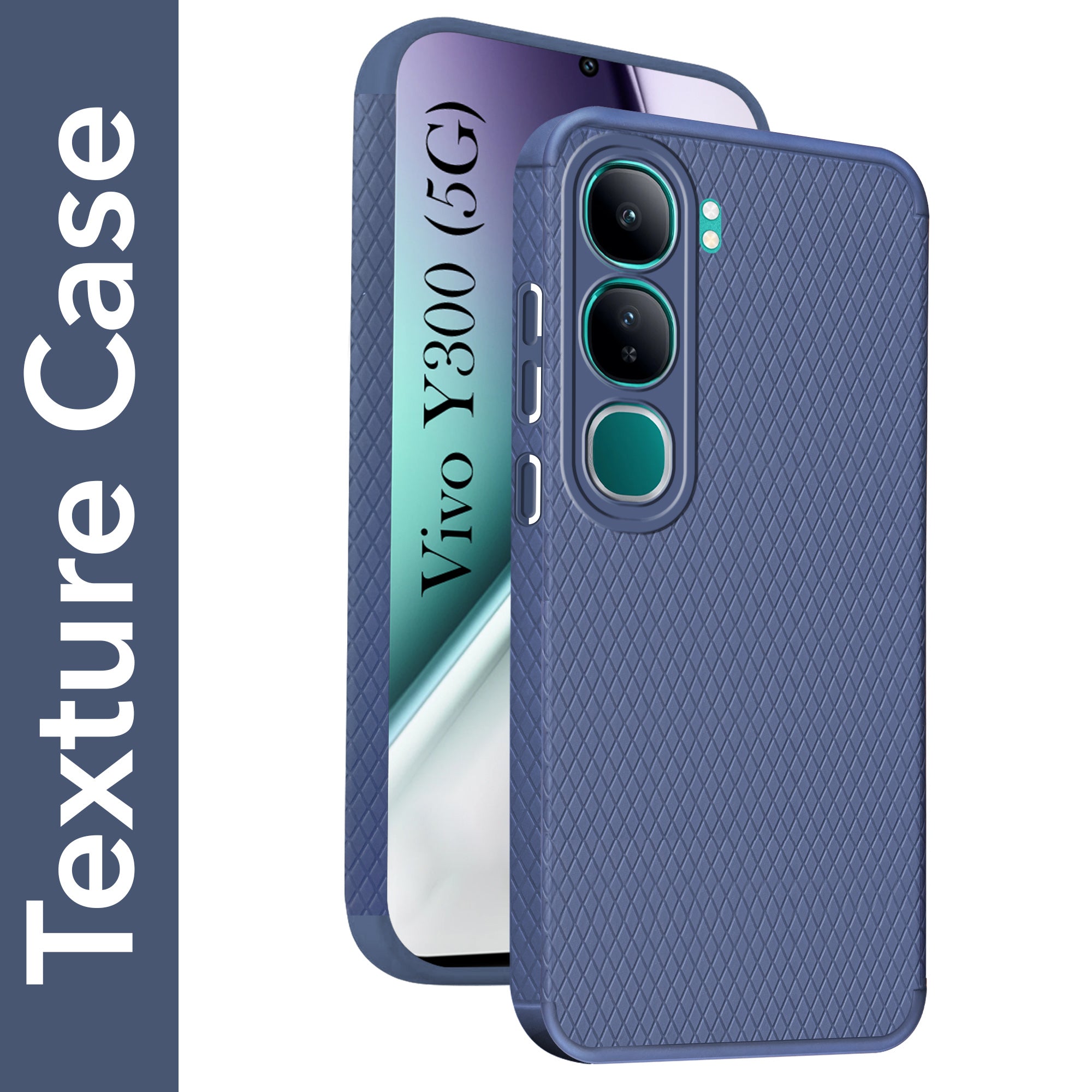 For Vivo Y300 Back Cover Case (Liquid Silicone | Side Grip | Camera Protection)