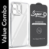 For Oppo Reno14 5G | Oppo Reno 14 5G Combo with Back Cover and 9H Tempered Glass (Lifetime Anti-Yellow | Sleek Hard Crystal | Oleophobic Coating Screen Glass)