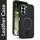 For OnePlus Nord CE 6 Lite Back Cover Case Leather Finish (MagSafe Compatible Wireless Charging | Soft Touch | Camera Bump Protection)