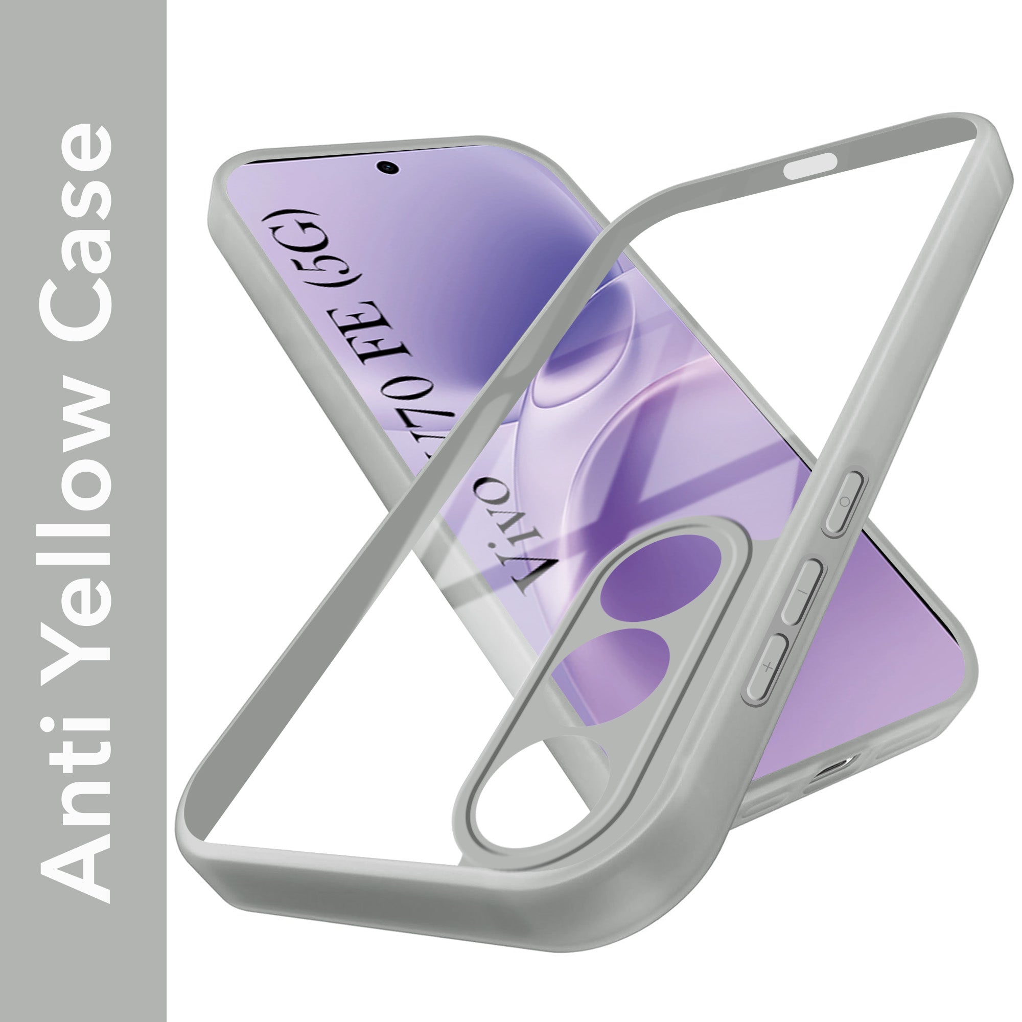 For Vivo V70 FE 5G Back Cover Case Ultra-Hybrid (Lifetime Anti Yellow | Anti Scratch | Crystal Clear Shockproof)