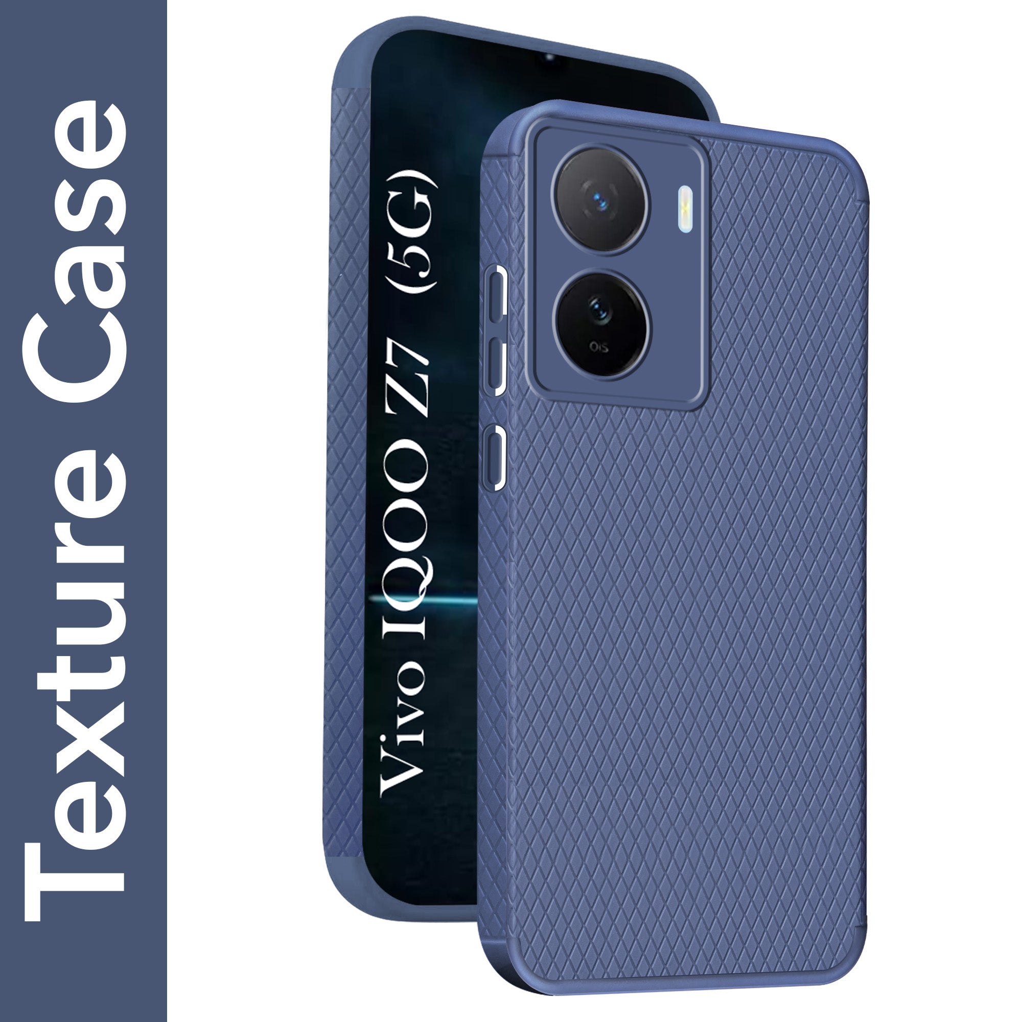 For Vivo IQOO Z7 5G Back Cover Case (Liquid Silicone | Side Grip | Camera Protection)