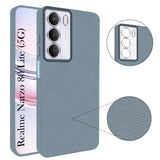 For Realme Narzo 80 Lite 5G Back Cover Case (Glass Like Camera Protection | Leather Feel | Minimalist Professional Grip)