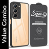 For Realme P3x Combo with Back Cover and 9H Tempered Glass (Lifetime Anti-Yellow | Crystal Clear Shockproof | Oleophobic Coating Screen Glass)