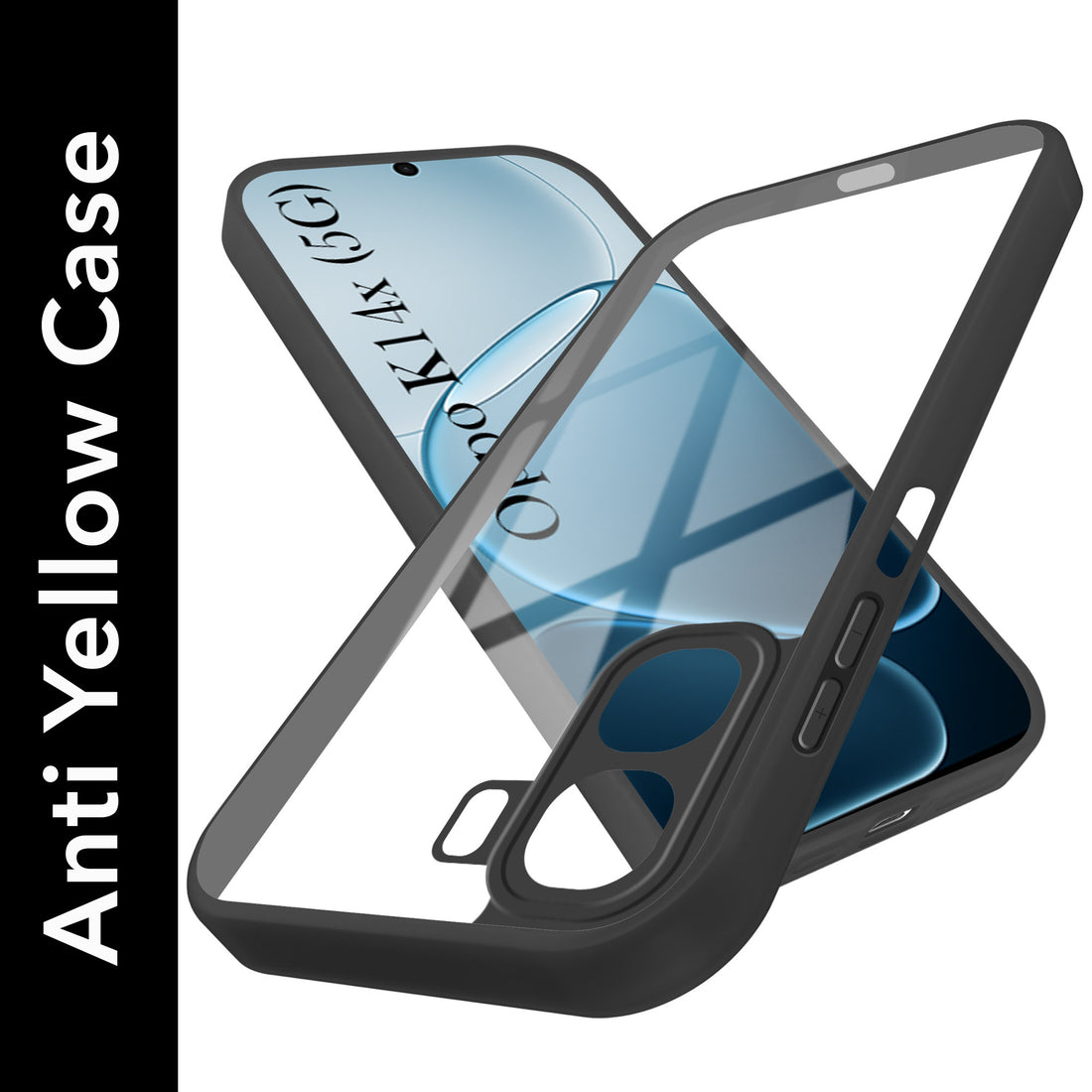 For Oppo K14x 5G Back Cover Case Ultra-Hybrid (Lifetime Anti Yellow | Anti Scratch | Crystal Clear Shockproof)