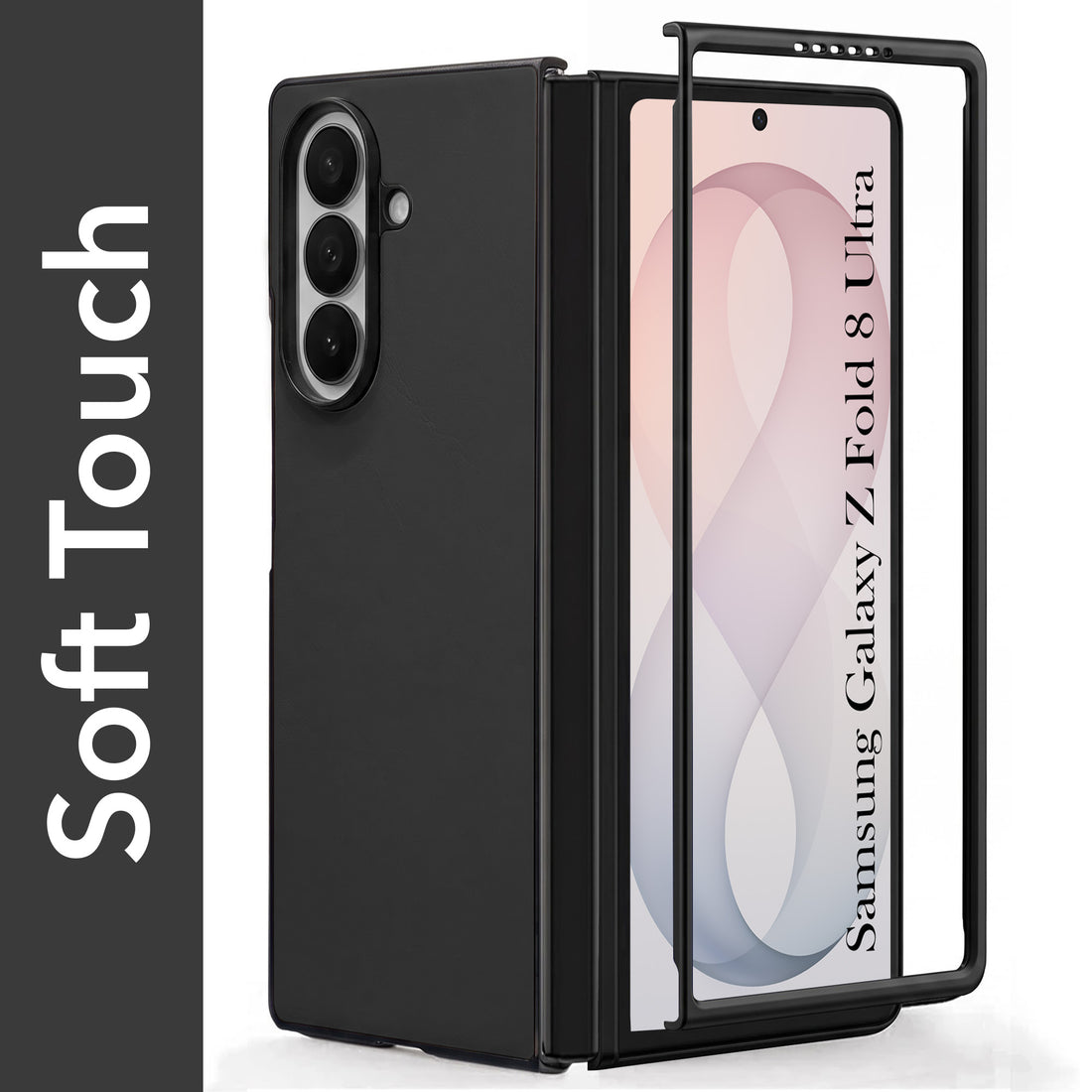 For Samsung Galaxy Z Fold 8 Ultra Premium Cover Case (Soft Leater Touch | Interior Protective Cloth | Slim 360* Protection)