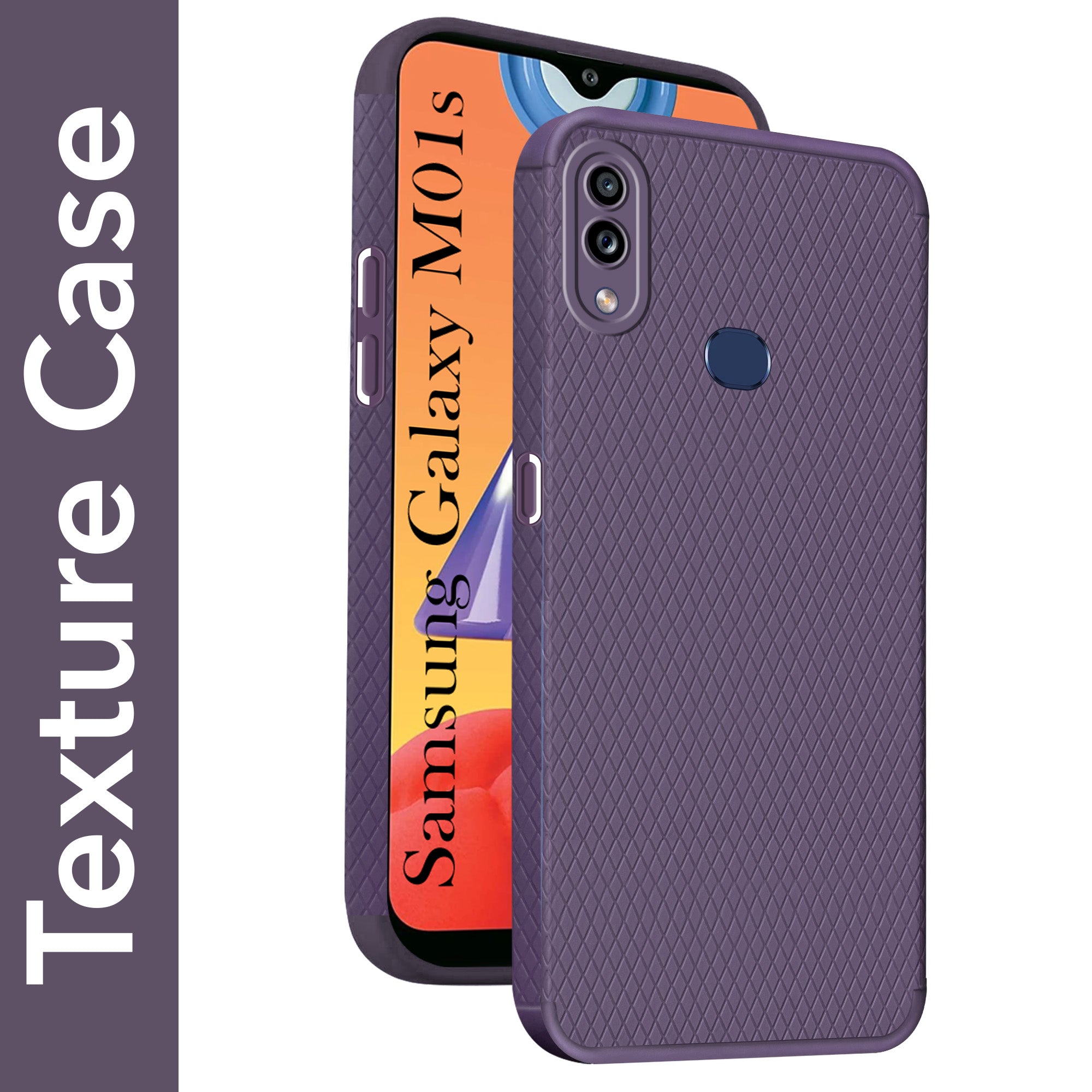 For Samsung Galaxy M01s Back Cover Case Liquid Silicone (Camera Protection | Side Grip Texture | Soft and Flexible)