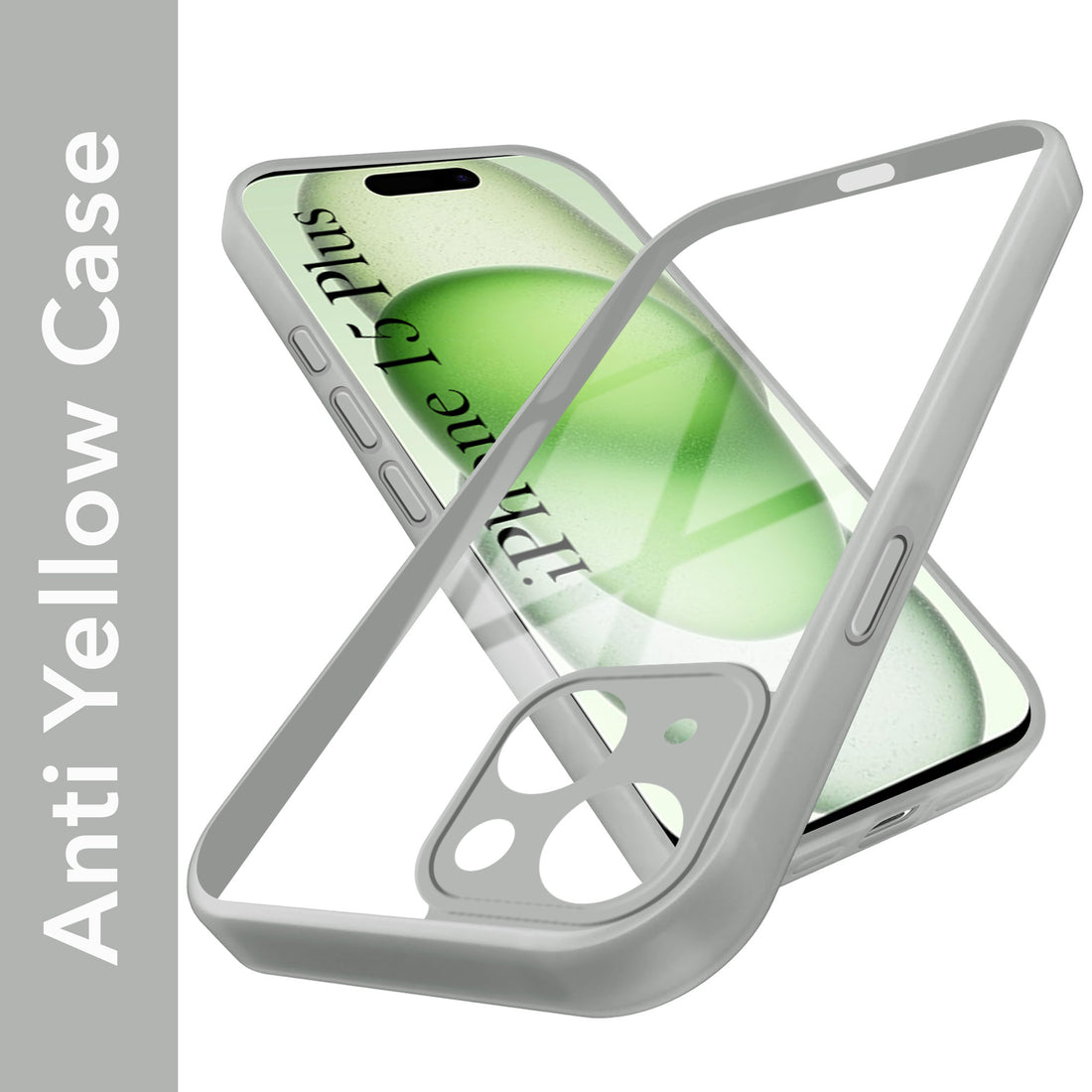 For Apple iPhone 15 Plus Back Cover Case Ultra-Hybrid (Lifetime Anti Yellow | Anti Scratch | Crystal Clear Shockproof)