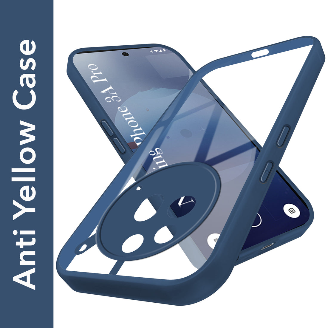 For Nothing Phone 3A Pro 5G Back Cover Case Ultra-Hybrid  (Lifetime Anti Yellow | Anti Scratch | Crystal Clear Shockproof)