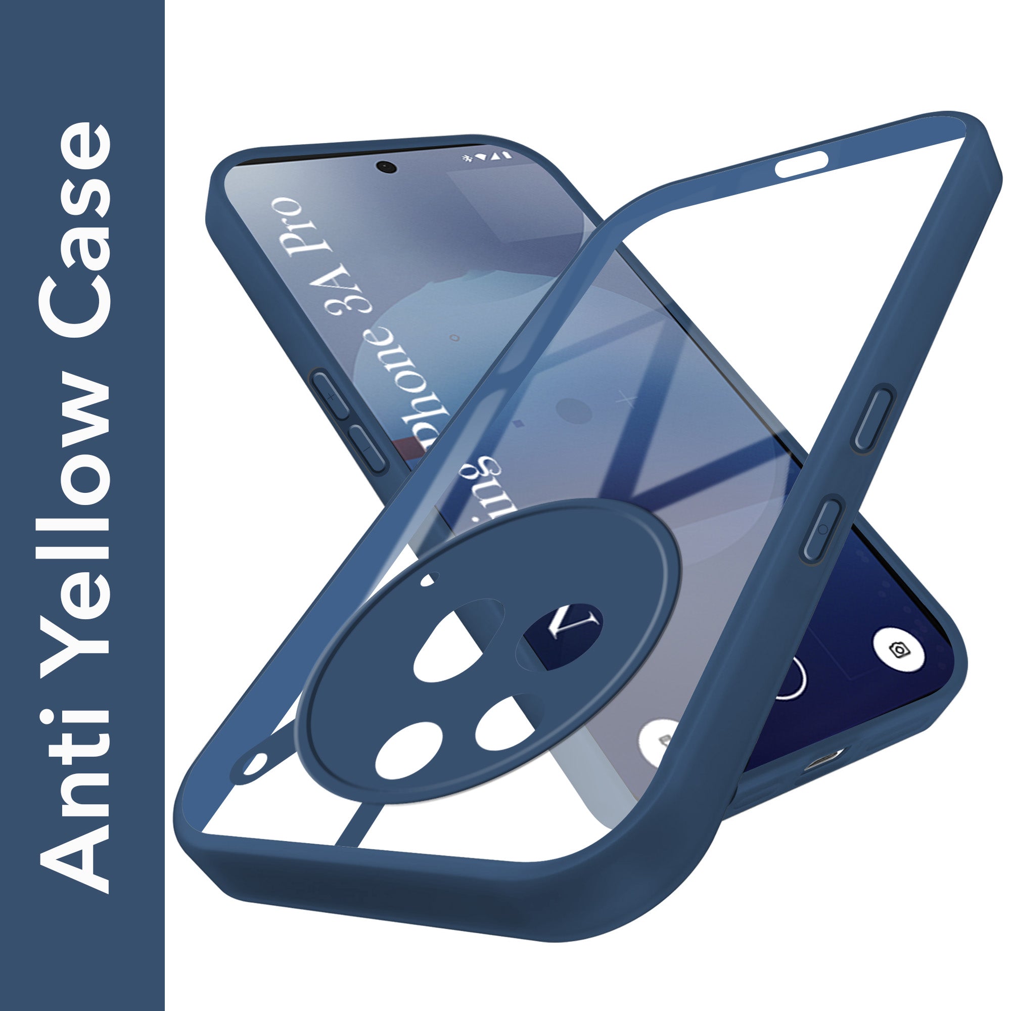 For Nothing Phone 3A Pro 5G Back Cover Case Ultra-Hybrid  (Lifetime Anti Yellow | Anti Scratch | Crystal Clear Shockproof)