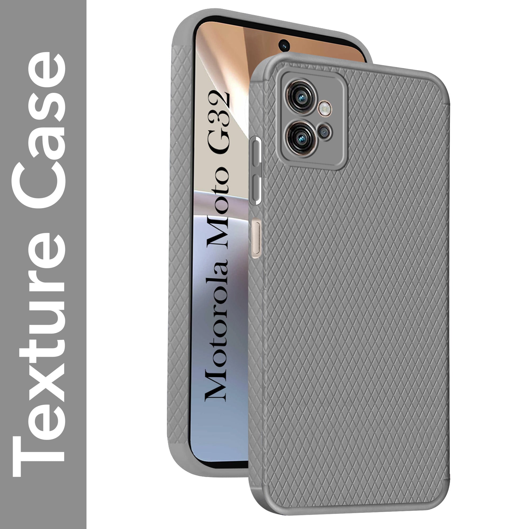 For Motorola Moto G32 Back Cover Case (Liquid Silicone | Side Grip | Camera Protection)