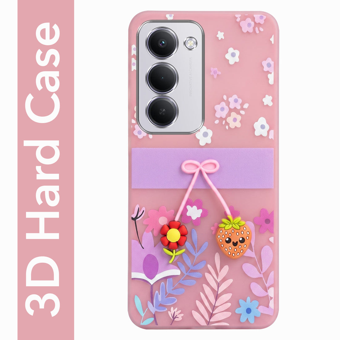 For Redmi 15 Back Cover Case (3D Cute Cartoons | Hard Back Side Soft | Matte Premium Finish | HD Printing)