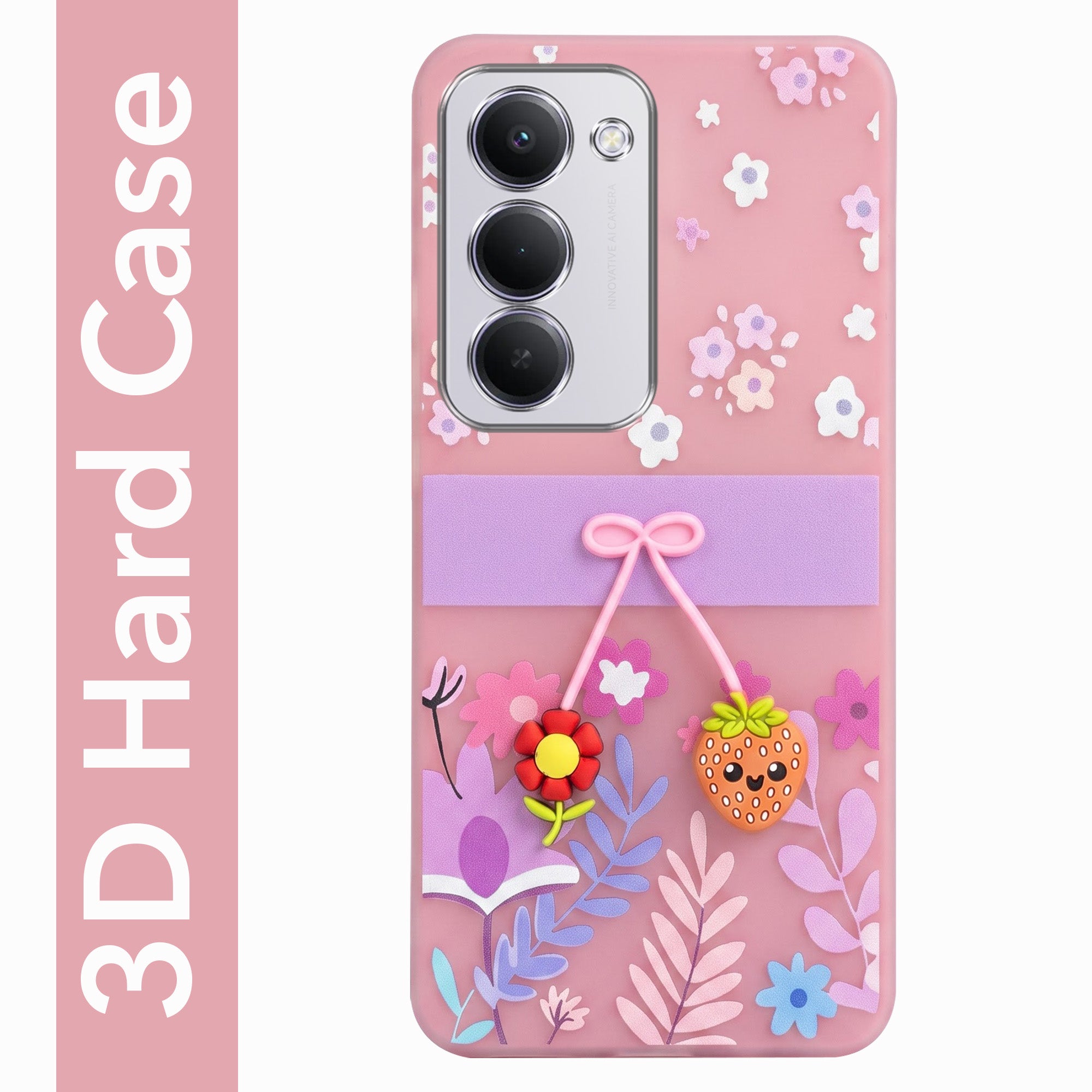 For Redmi 15 Back Cover Case (3D Cute Cartoons | Hard Back Side Soft | Matte Premium Finish | HD Printing)