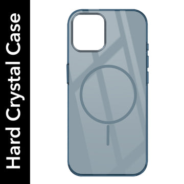For Apple iPhone 12 Pro Max Back Cover Case Lifetime Anti-Yellow MagSafe Compatible Clear (Sleek Hard Crystal | Shockproof and Camera Protection)