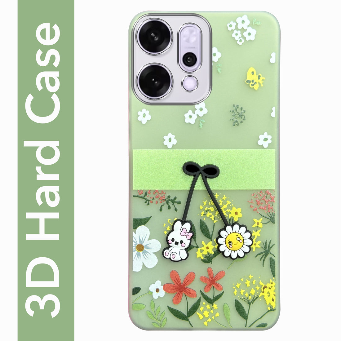 For Oppo Reno14 Pro 5G | Oppo Reno 14 Pro 5G Back Cover Case (3D Cute Cartoons | Hard Back Side Soft | Matte Premium Finish | HD Printing)