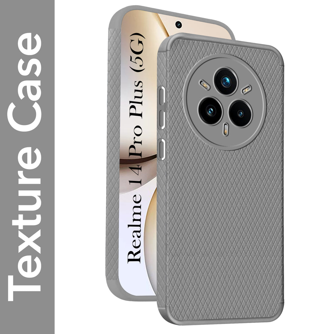 For Realme 14 Pro Plus 5G Back Cover Case (Liquid Silicone | Side Grip | Camera Protection)