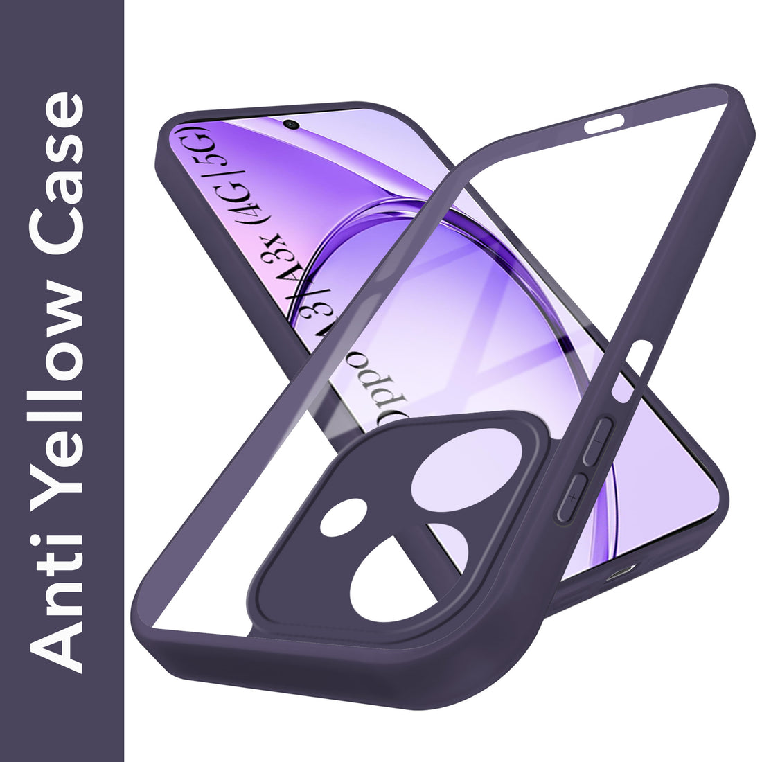 For Oppo A3X (4G/5G) | Oppo A3 5G Ultra-Hybrid Back Cover Case (Lifetime Anti Yellow | Anti Scratch | Crystal Clear Shockproof)