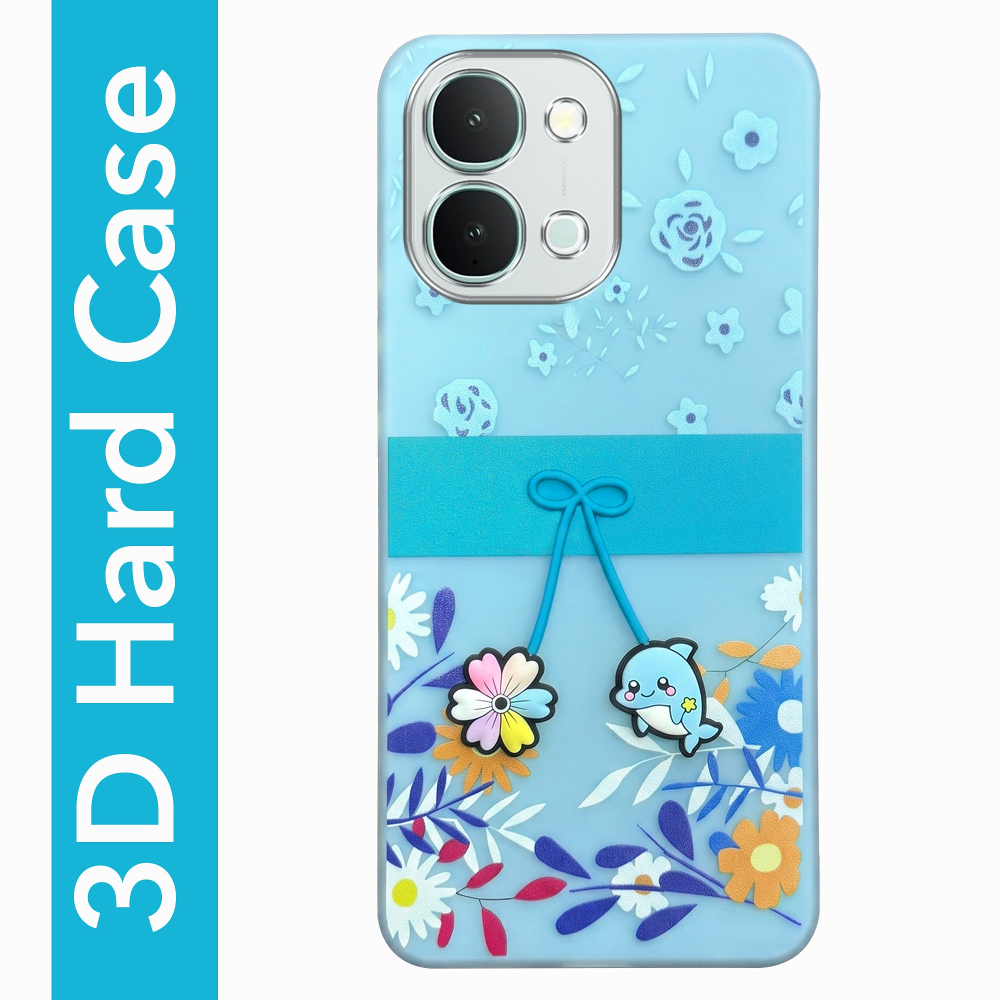 For Vivo iQOO Z11x 5G Back Cover Case (3D Cute Cartoons | Hard Back Side Soft | Matte Premium Finish | HD Printing)