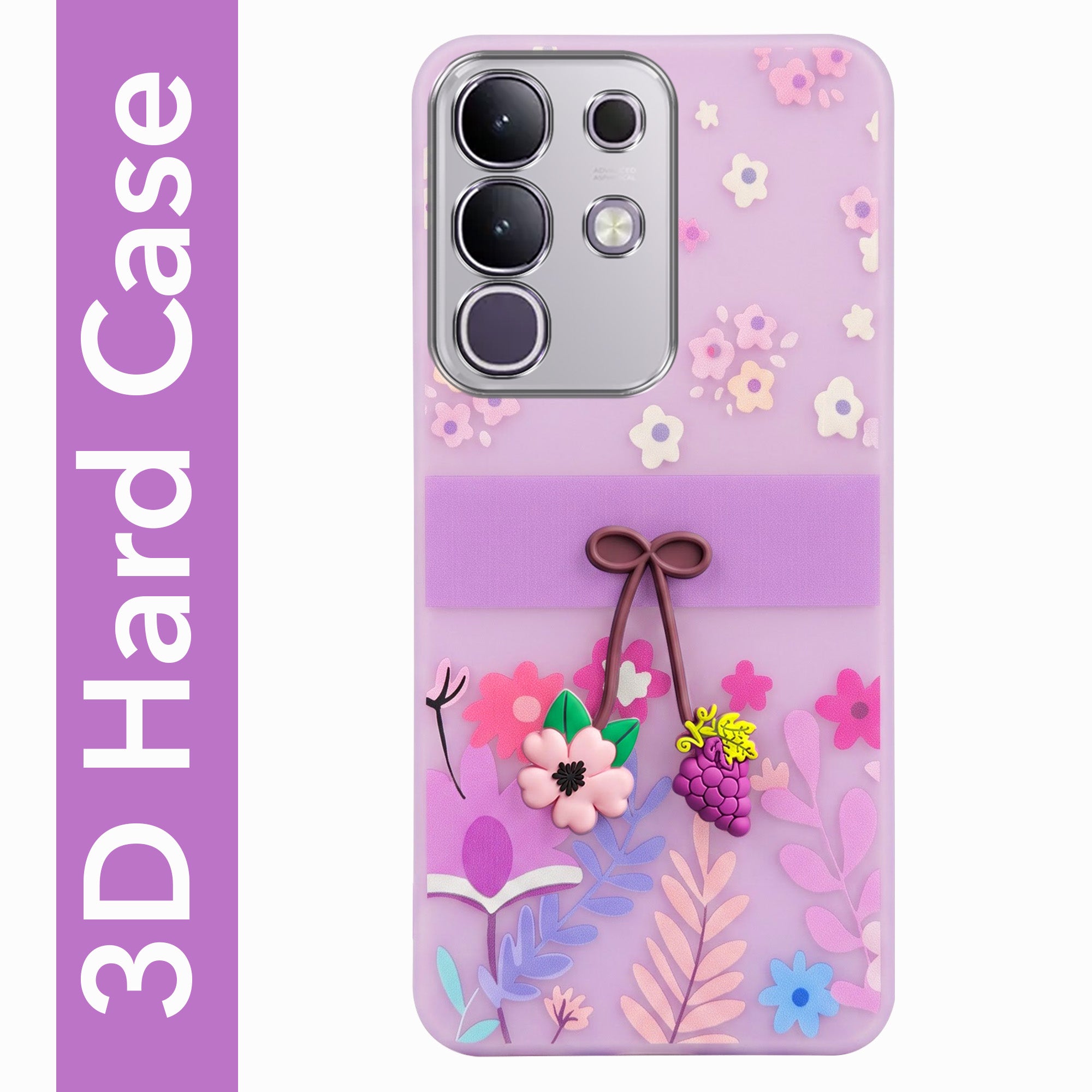 For Vivo T4x | Vivo Y31 Pro Back Cover Case (3D Cute Cartoons | Hard Back Side Soft | Matte Premium Finish | HD Printing)