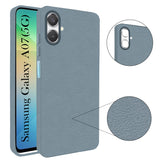 For Samsung Galaxy A07 5G Back Cover Case (Glass Like Camera Protection | Leather Feel | Minimalist Professional Grip)