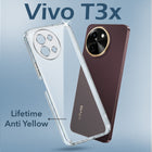 For Vivo T3x 5G Back Cover (Hard Anti Yellow Clear Case | Drop & Camera Protection | Shockproof Polycarbonate)