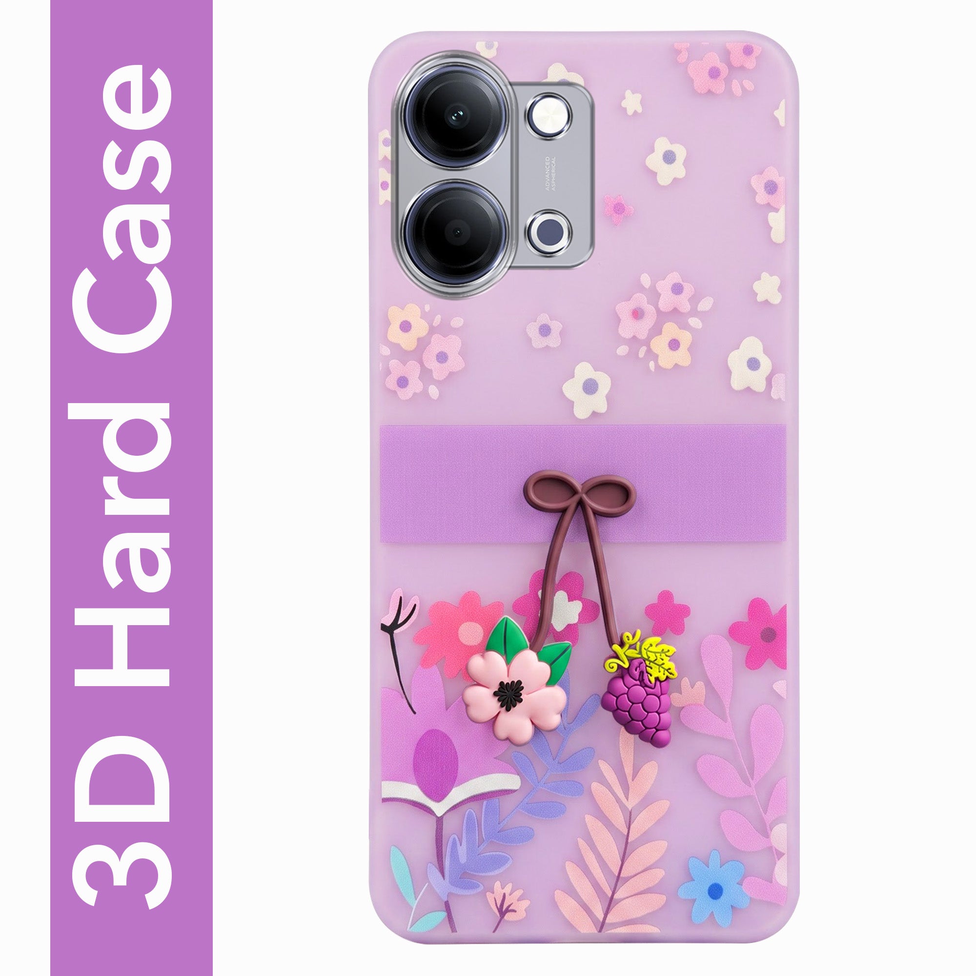 For Vivo Y11 | Vivo Y21 5G Back Cover Case (3D Cute Cartoons | Hard Back Side Soft | Matte Premium Finish | HD Printing)