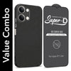 For Vivo iQOO Z11 Lite Combo with Back Cover and 9H Tempered Glass (Liquid Silicone | Camera Protection | Oleophobic Coating Screen Glass)