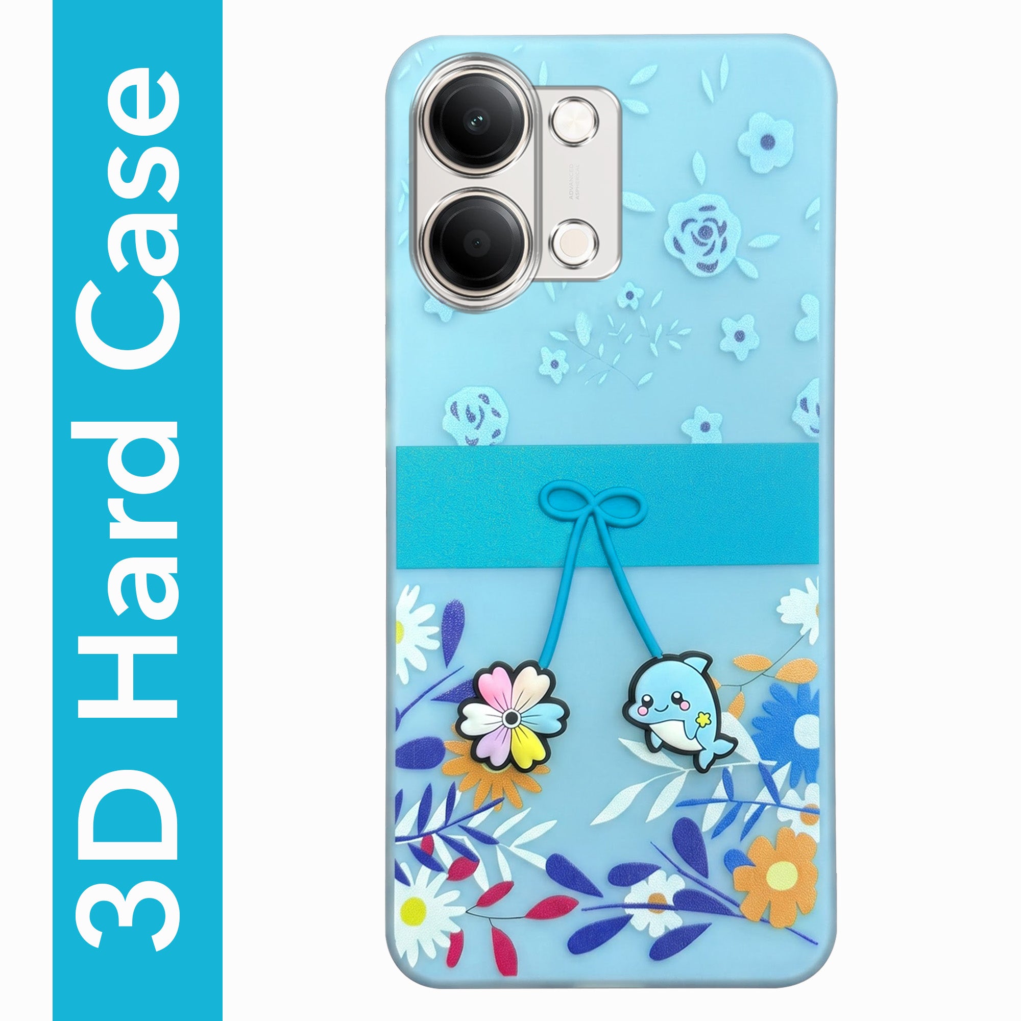 For Vivo Y05 4G Back Cover Case (3D Cute Cartoons | Hard Back Side Soft | Matte Premium Finish | HD Printing)