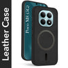 For Poco M8 5G Back Cover Case Leather Finish (MagSafe Compatible Wireless Charging | Soft Touch | Camera Bump Protection)
