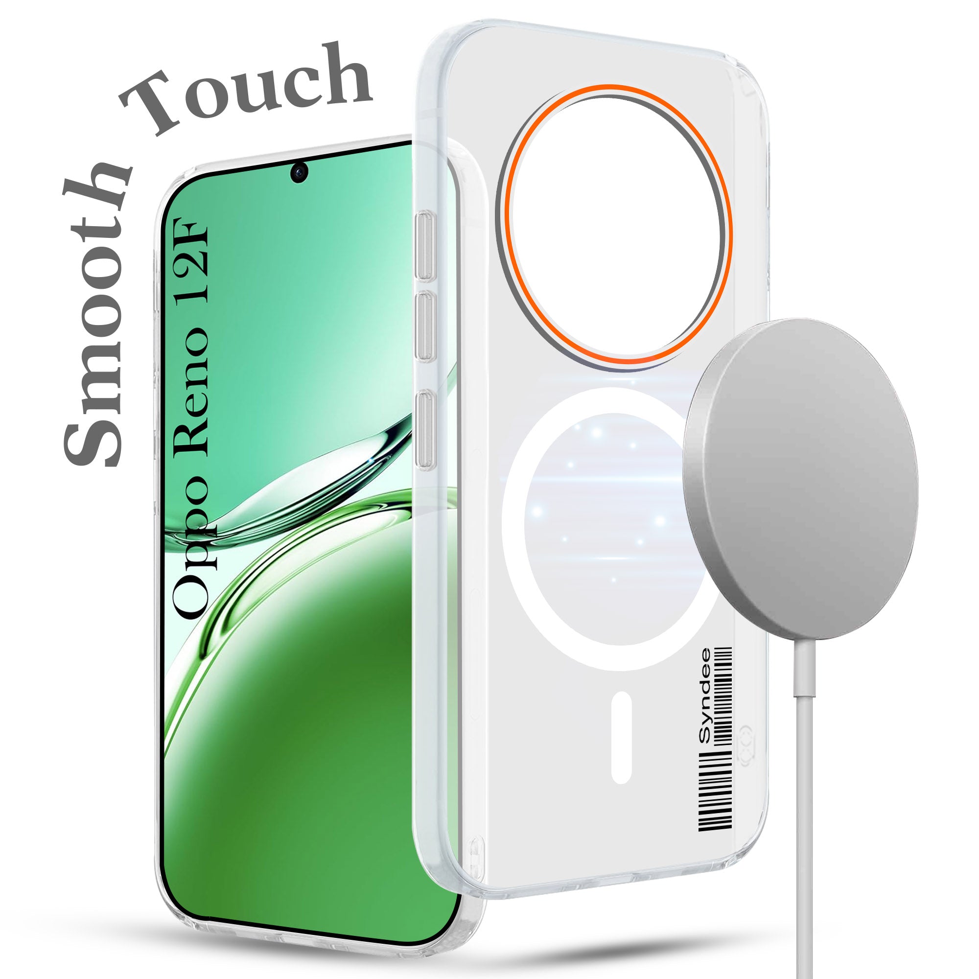 For Oppo Reno 12F Back Cover Case (Soft Touch | Camera Bump Protection | MagSafe Compatible | Matte Finish)