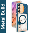 For Vivo Y200e Metallic Back Cover Case (Metallic Camera Protection & Buttons | Translucent Milky Shade | Hard Polycarbonate)