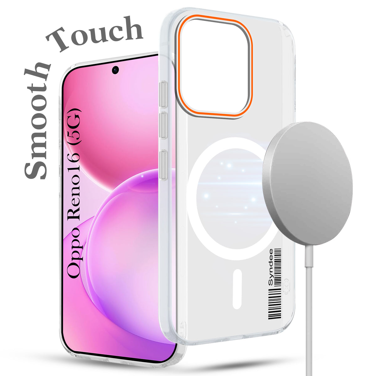 For Oppo Reno 16 Back Cover Case (Soft Touch | Camera Bump Protection | MagSafe Compatible | Matte Finish)