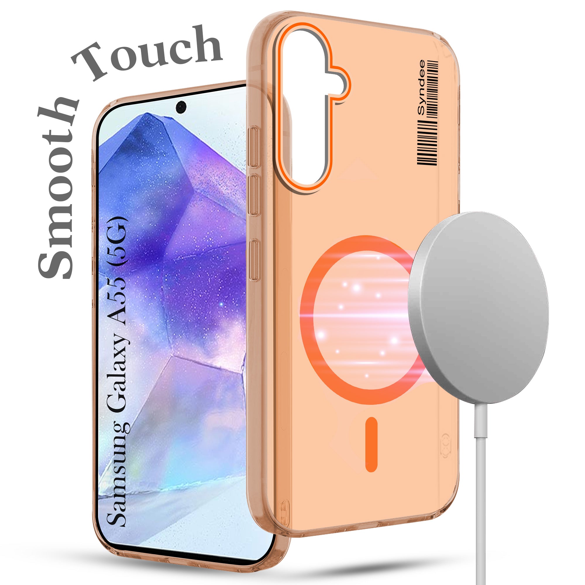 For Samsung Galaxy A55 5G Back Cover Case (Soft Touch | Camera Bump Protection | MagSafe Compatible | Matte Finish)