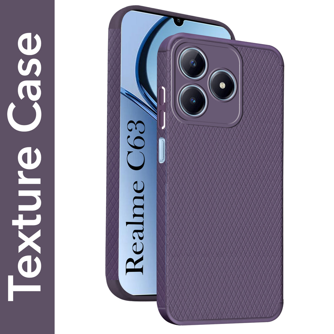 For Realme C63 Back Cover Case (Liquid Silicone | Side Grip | Camera Protection)