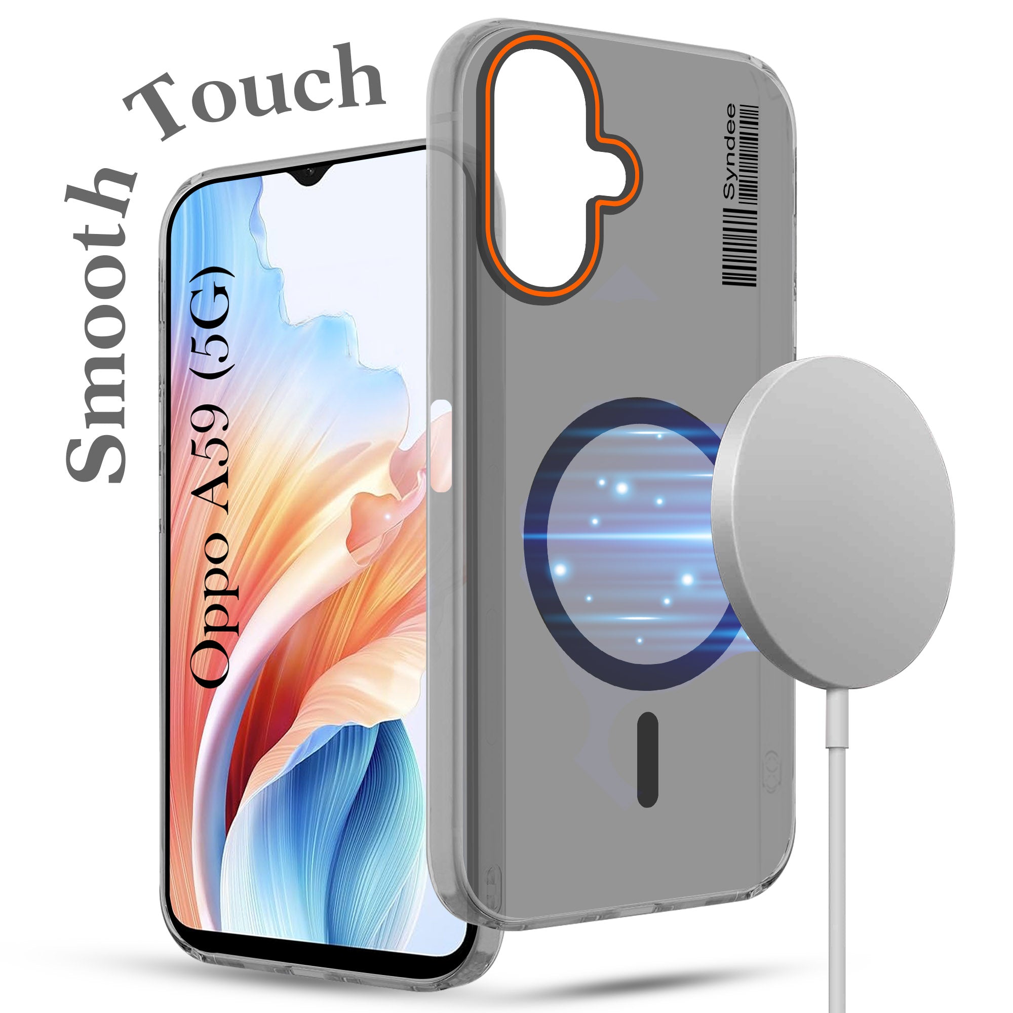 For Oppo A59 5G Back Cover Case (Soft Touch | Camera Bump Protection | MagSafe Compatible | Matte Finish)