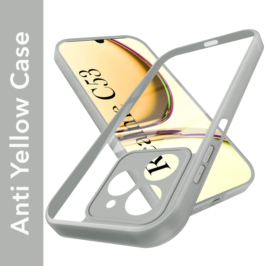 For Realme C53 Back Cover Case Ultra-Hybrid (Lifetime Anti Yellow | Anti Scratch | Crystal Clear Shockproof)