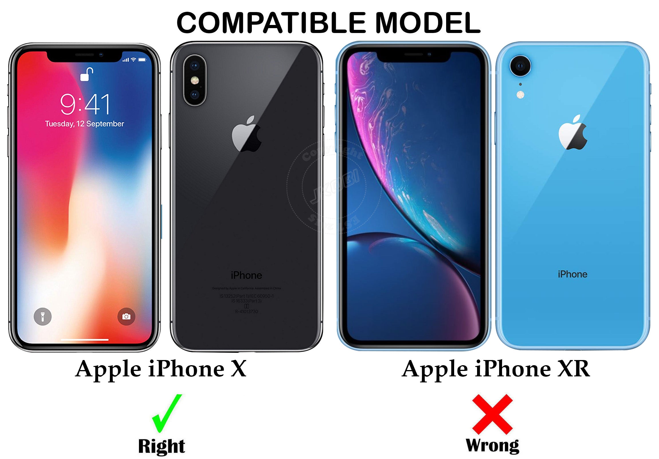 For Apple iPhone X Back Cover Case Silicone (Slim Paper Thin | Camera Protection Bump | Minimalist Professional | Soft Flexible)