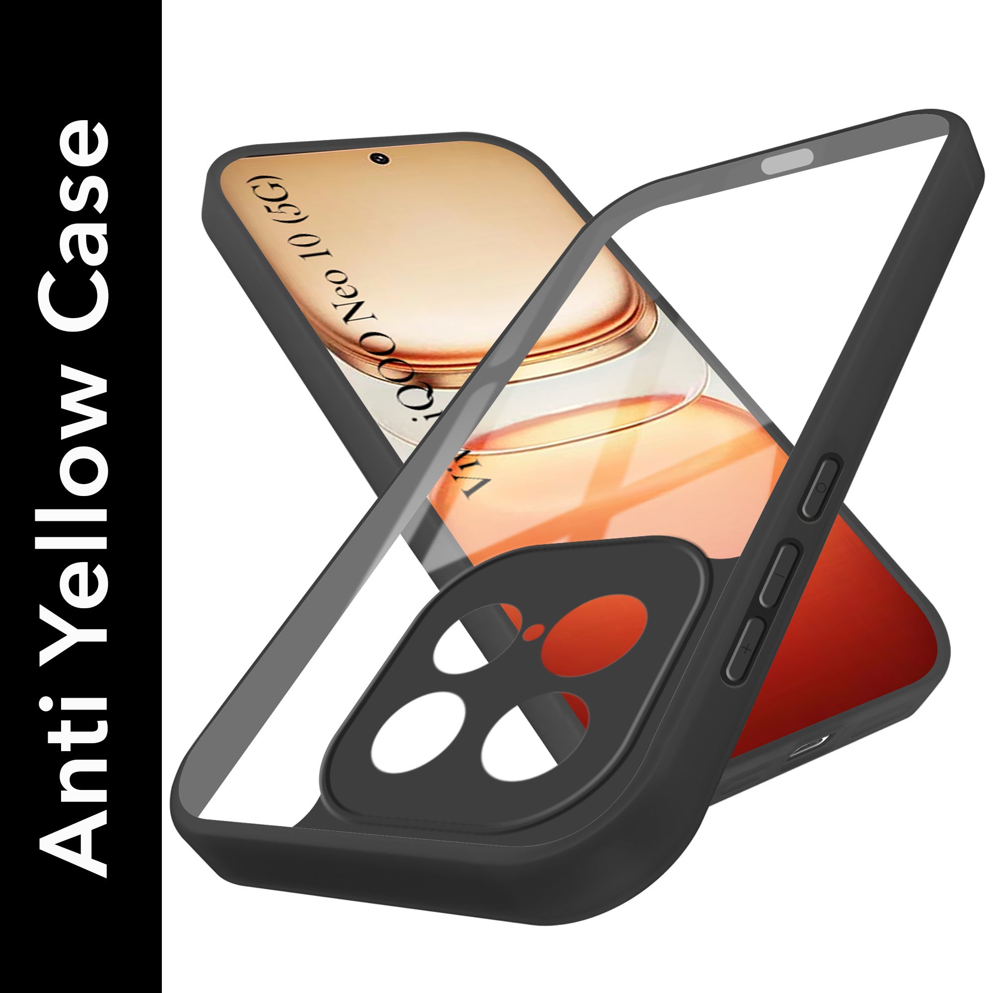For Vivo iQOO Neo 10 Back Cover Case Ultra-Hybrid (Lifetime Anti Yellow | Anti Scratch | Crystal Clear Shockproof)