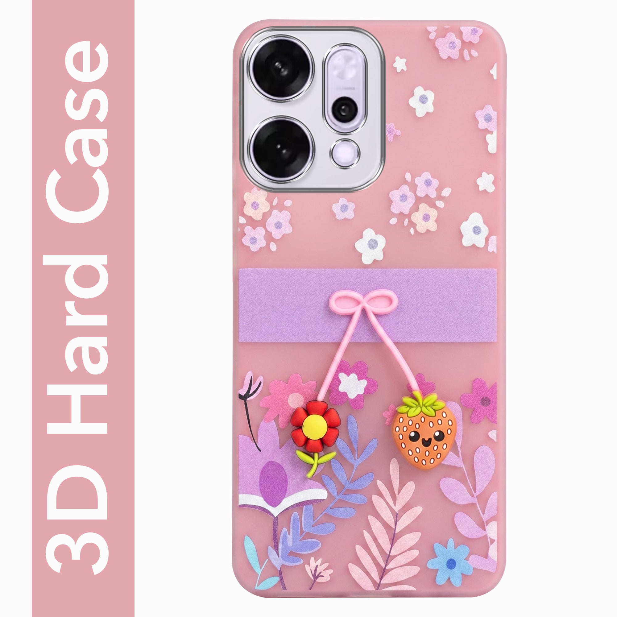 For Oppo Reno14 Pro 5G | Oppo Reno 14 Pro 5G Back Cover Case (3D Cute Cartoons | Hard Back Side Soft | Matte Premium Finish | HD Printing)