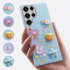 For Samsung Galaxy S23 Ultra Back Cover Case (3D Cute Cartoons | Hard Back Side Soft | Matte Premium Finish | HD Printing)