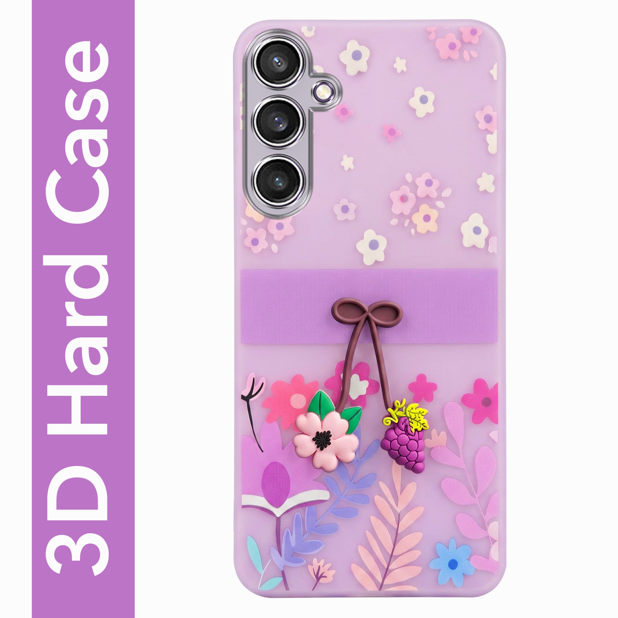 For Samsung Galaxy S23 FE 5G Back Cover Case (3D Cute Cartoons | Hard Back Side Soft | Matte Premium Finish | HD Printing)