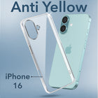 For Apple iPhone 16 Back Cover (Hard Anti Yellow Clear Case | Drop & Camera Protection | Shockproof Polycarbonate)