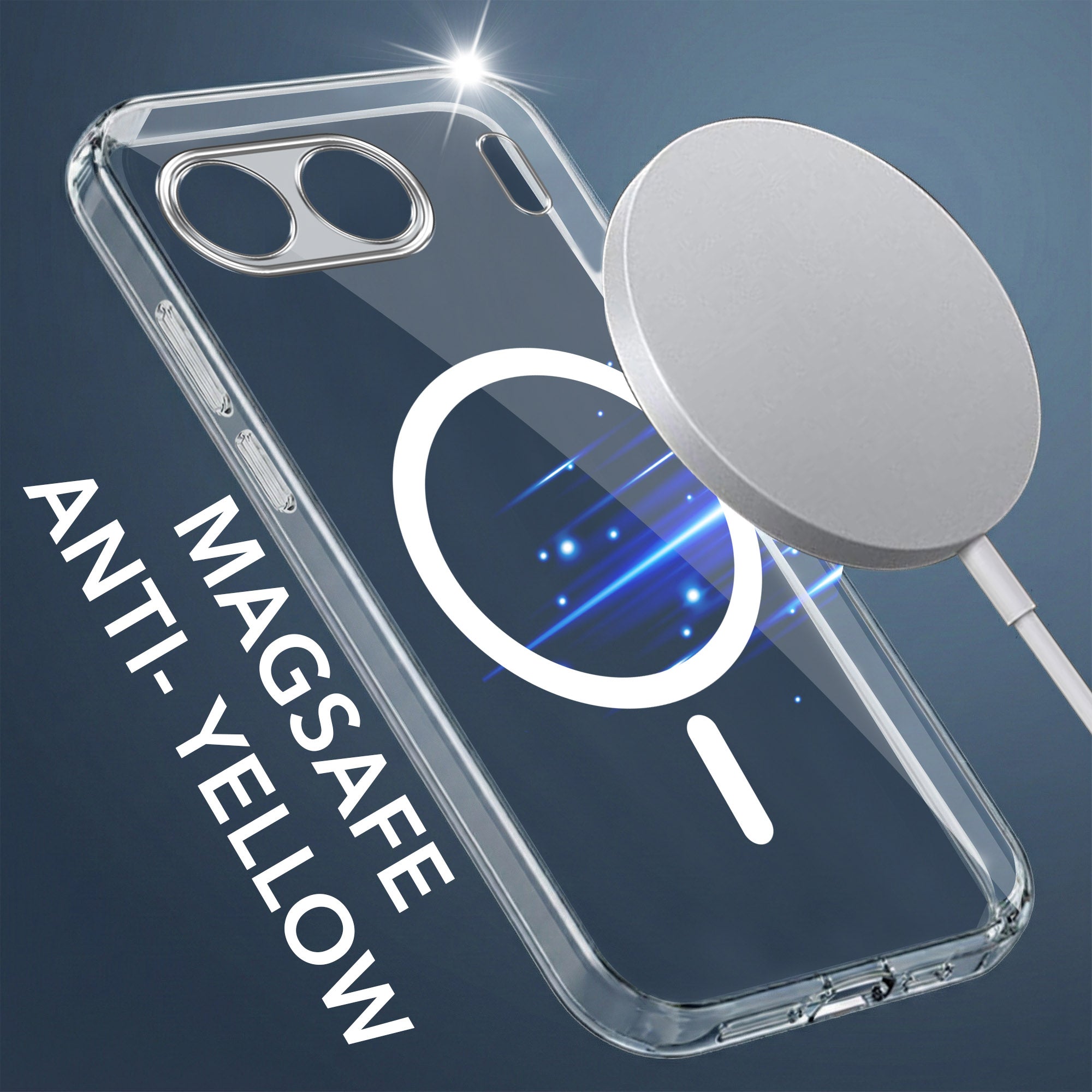 For Oneplus Nord 4 Back Cover Case Lifetime Anti-Yellow MagSafe Compatible Clear (Sleek Hard Crystal | Shockproof and Camera Protection